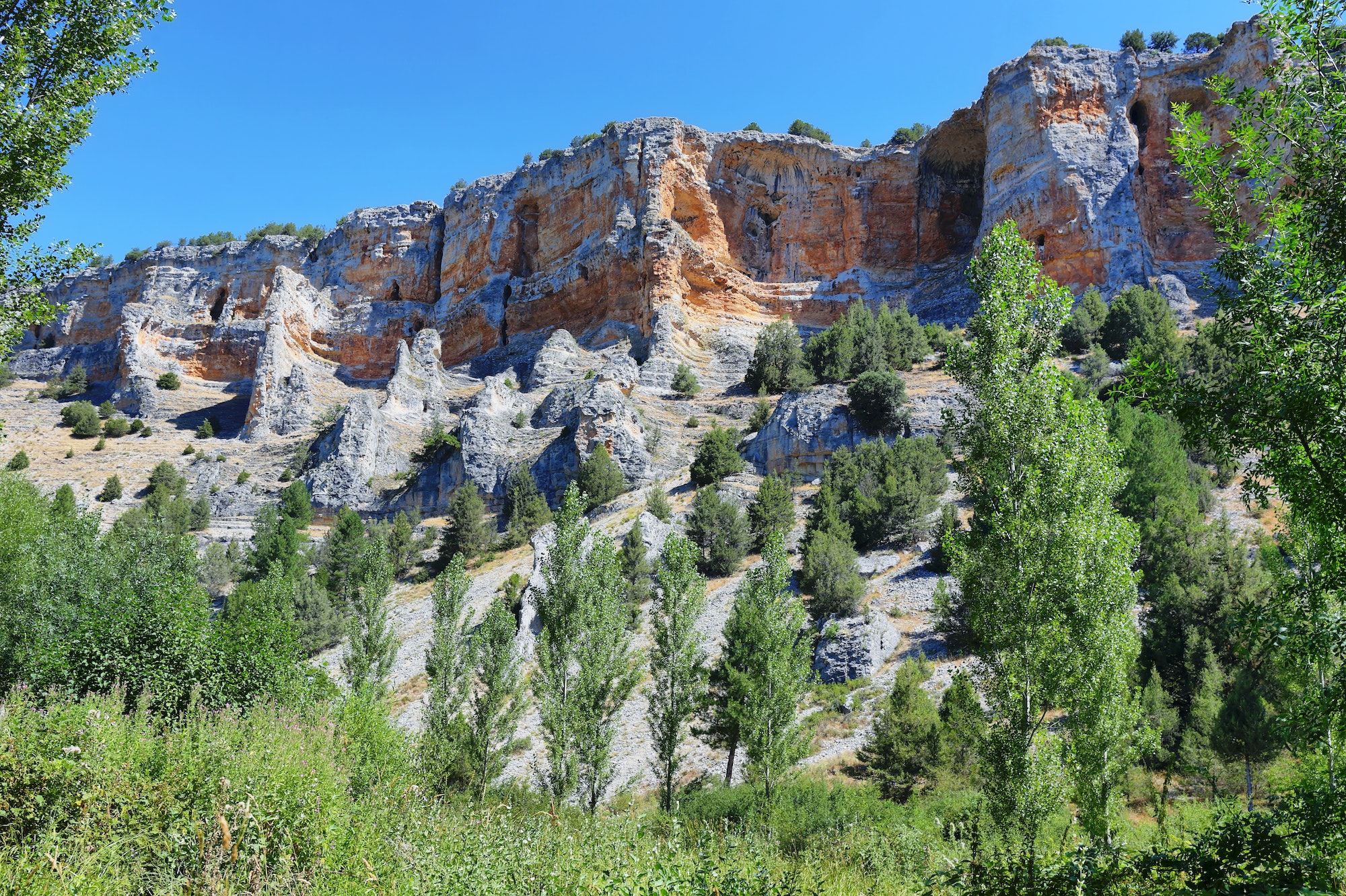 Canyons of the Lobos River in Soria province, Spain